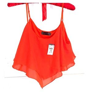 Cute sexy orange crop top